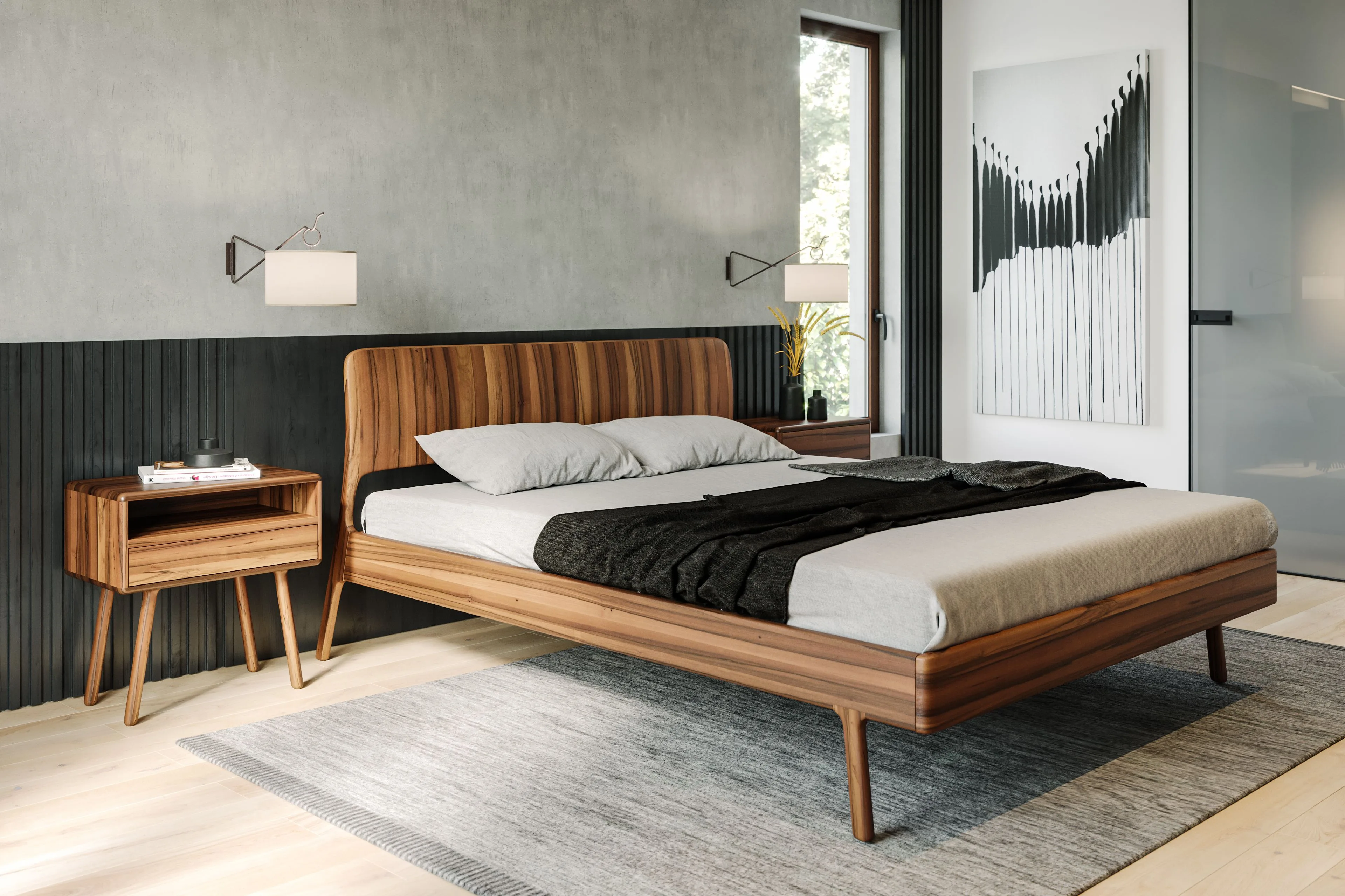 aris5 Rast Design Massivholzbett Aristeo Ambiente