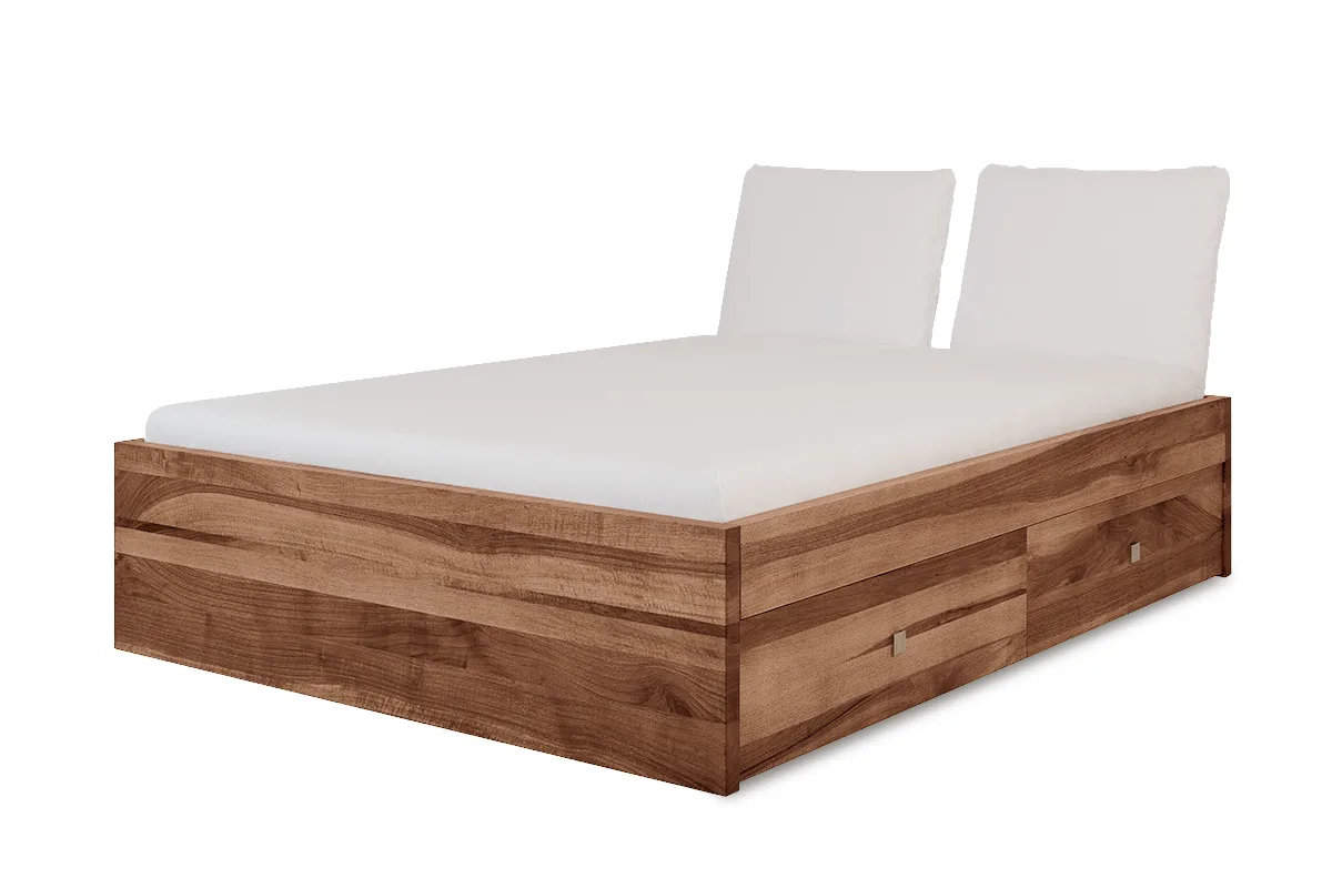 Seattle-Massivholz_NUSSBAUM_set-1 Schubladenbett Seattle Massivholz Rahmenhöhe 45 cm