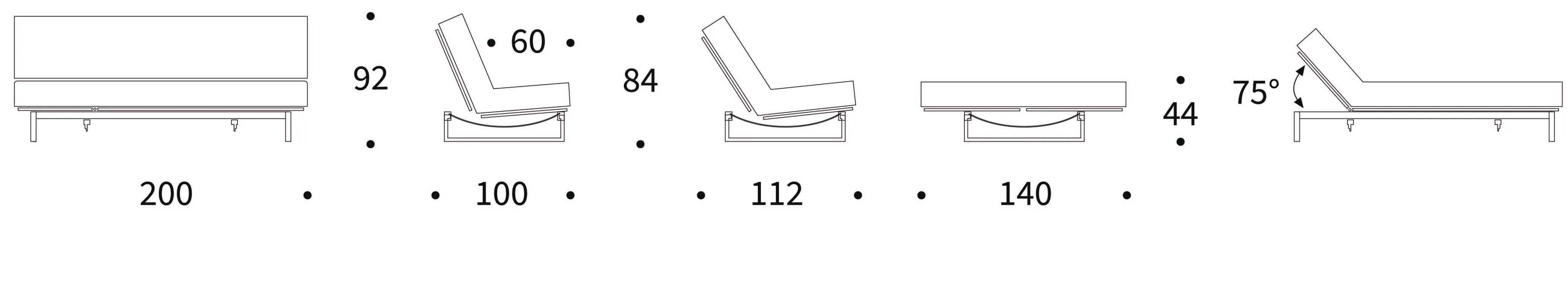 Schlafsofa Fraction