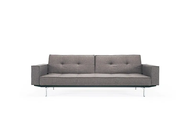 Schlafsofas-Schlafsofa Splitback Chrome mit Armlehnen dess.216