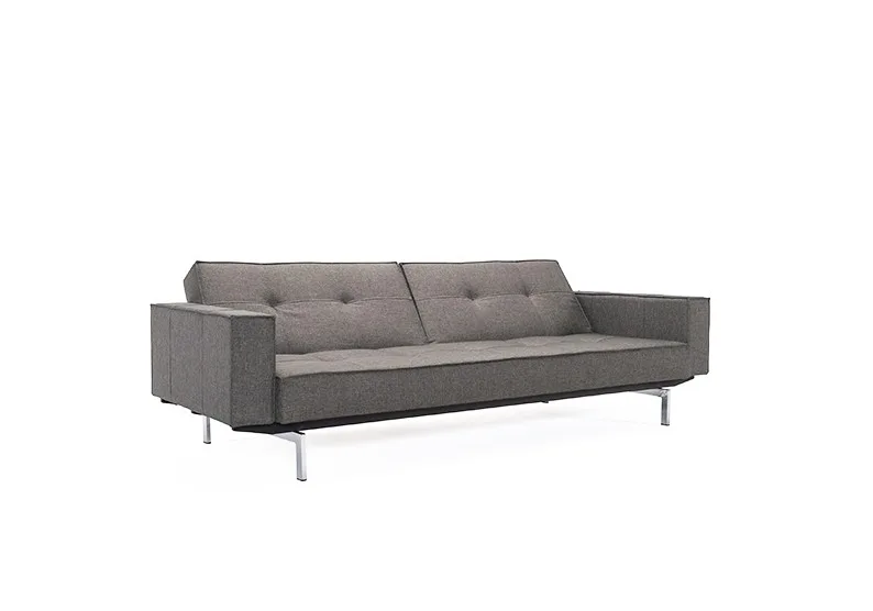 Schlafsofas-Schlafsofa Splitback Chrome mit Armlehnen dess.216